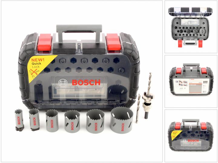Actual product image Bosch Professional Zubehör HSS bi-metal hole saw set (22, 29, 35, 44, 64, 51 millimetres)