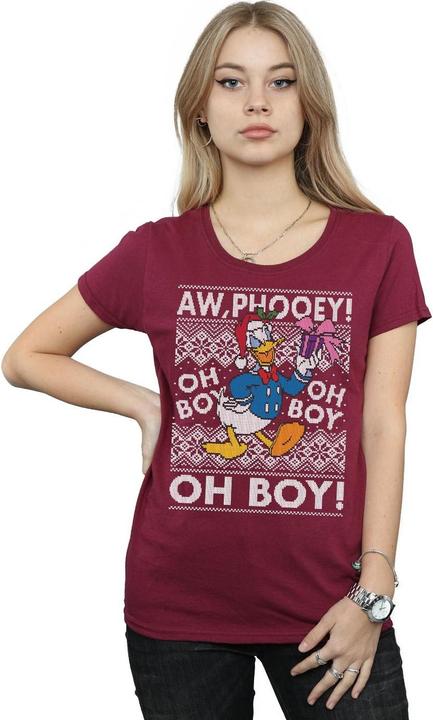 Immagine prodotto Disney Donald Duck Christmas Fair Isle Maglietta Donna (XL)