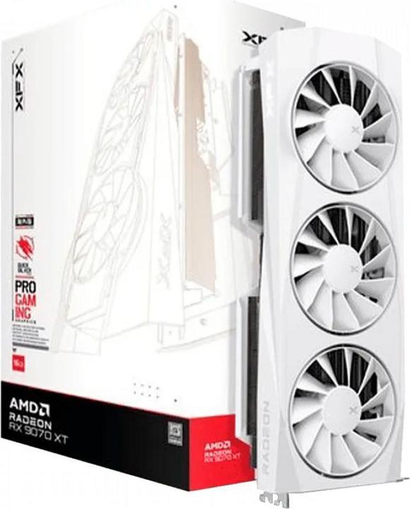 Immagine prodotto XFX Quicksilver Radeon RX 9070 XT White Gaming Edition (16 GB)