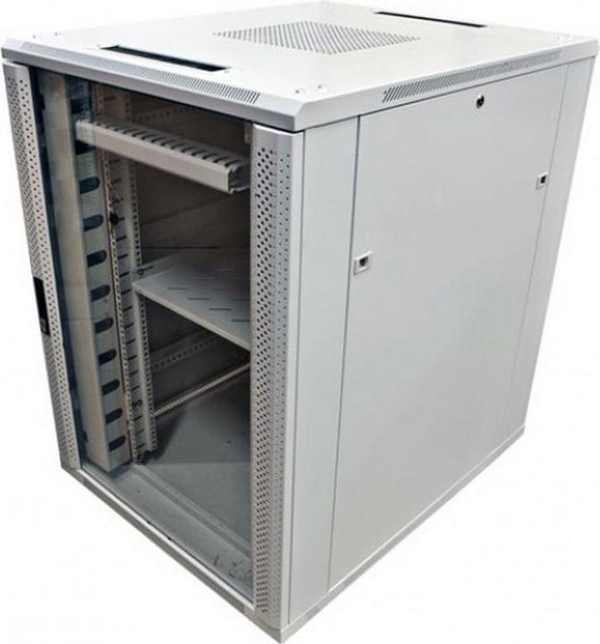 Immagine prodotto Allnet 19 Cabinet 42U L800 / P900mm *grigio chiaro* Serie SNB con porta in vetro (10.87 HE, Rack da 19 pollici)