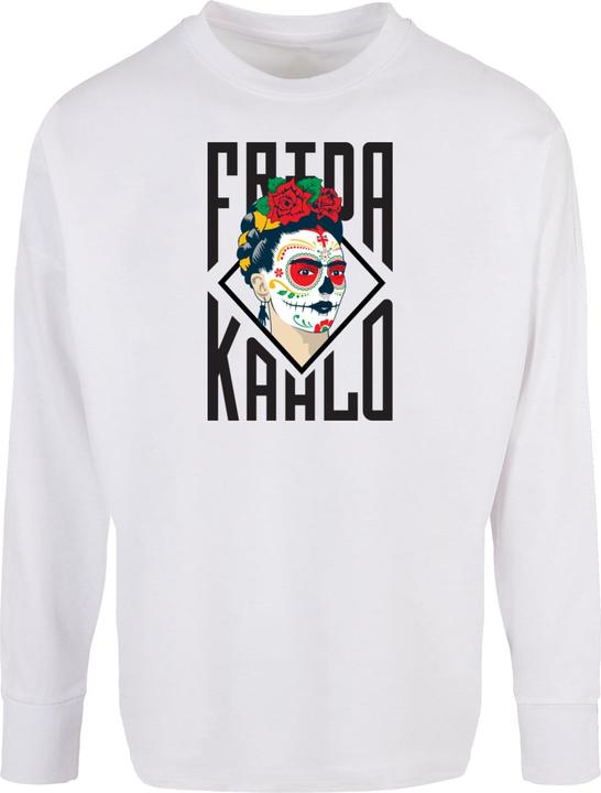 Image du produit Merchcode Ladies Frida Kahlo - Lettering Oversized Cut On Sleeve Longsleeve - 116085 (L)