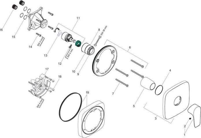 Actual product image hansgrohe Talis E chrome