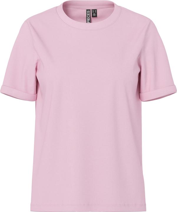 Pieces Pcria Ss Fold Up Solid Tee Noos Bc