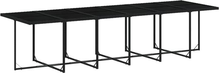 Produktbild VidaXL Gartenmöbel Essgruppe Gartengarnitur Sitzgruppe 17tlg Schwarz Poly Rattan (330 cm)