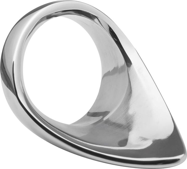 Actual product image Malesation Metal Teardrop Cock Ring (5 cm)