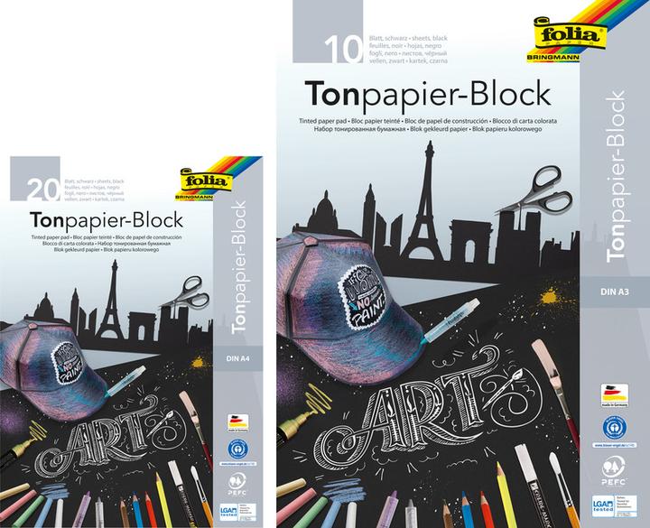 Produktbild Folia Zeichen- & Bastelblock (A3, Blanko, Harter Einband)