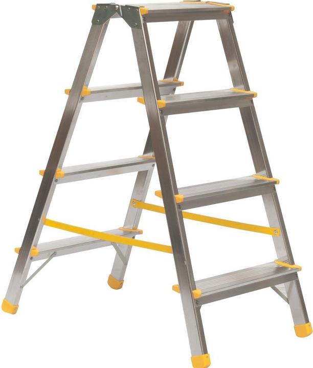 Produktbild Puag Doppelstufenleiter 2 x 4 Stufen (Trittleiter, 91 cm)