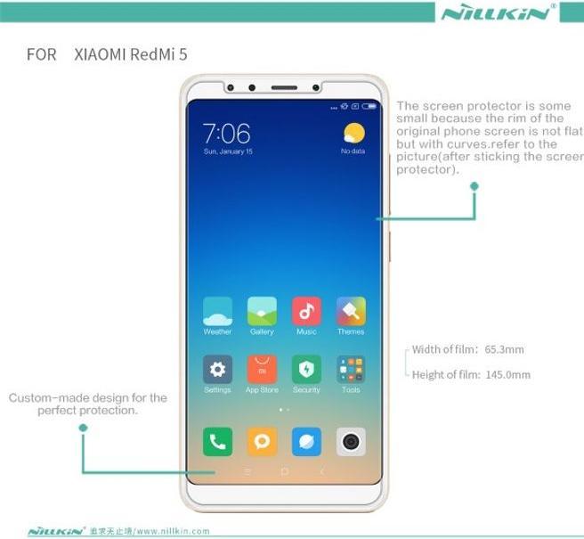 Image du produit Nillkin Film protecteur de la série Matte (1 pièce(s), Xiaomi Redmi 5)