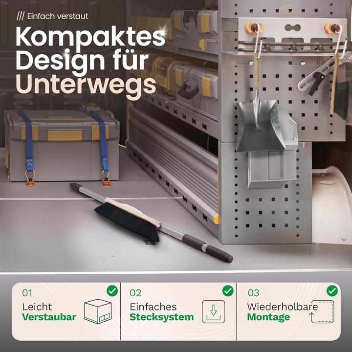 Produktbild Novaliv 4X Zimmerbesen Rosshaar Handbesen feines Tierhaar Schweifhaar (4, Zimmerbesen) (4 Stk.)