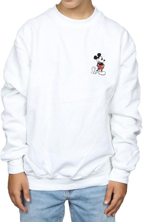 Actual product image Disney Boys Mickey Mouse Kickin Retro Chest Sweatshirt (116)