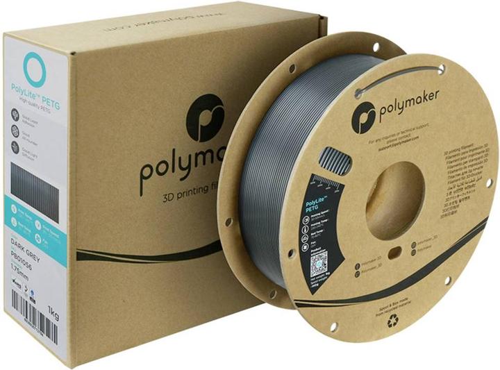 Actual product image Polymaker PolyLite PETG (PETG, 1.75 mm, 1000 g, Grey)