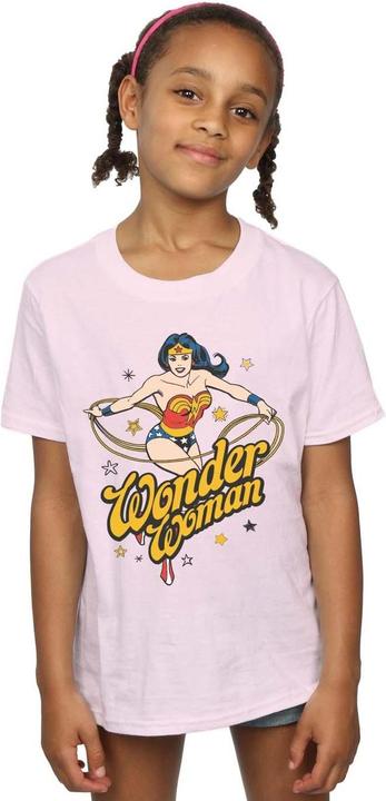 Immagine prodotto Wonder Woman Stars Maglietta Ragazze (152, 158)
