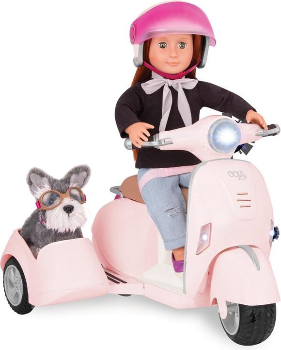 Actual product image Our Generation Scooter with detachable sidecar