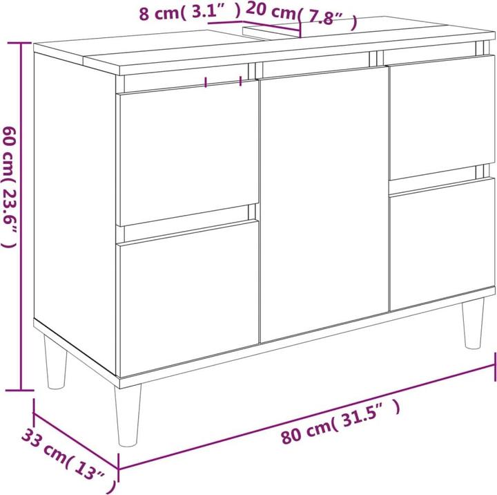 Image du produit VidaXL Calandra (80 x 33 x 60 cm)
