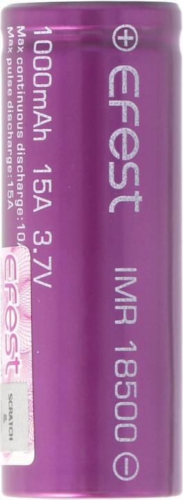 Image du produit Efest Batterie Purple IMR18500 non protégée (18500, 1000 mAh)