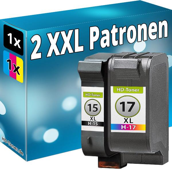 Produktbild Druckfuxx SET REFILL DRUCKER PATRONE für HP 15+17 DeskJet 825c 840c 845c C6615DE