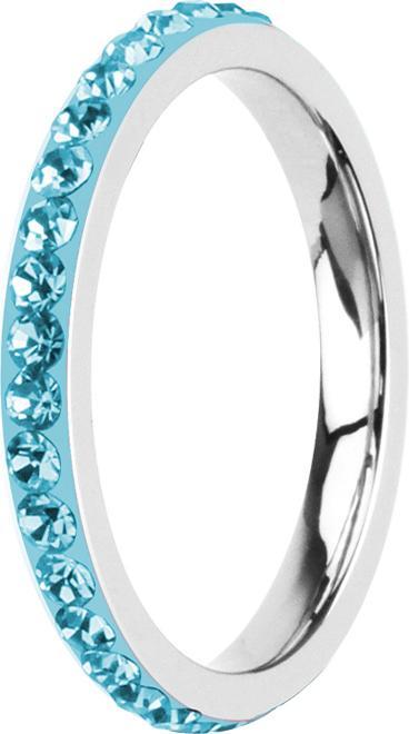 Immagine prodotto Star Piercing Anello in argento con fascia in cristallo color acqua (Acciaio chirurgico 316L, Acrilico senza ottone)