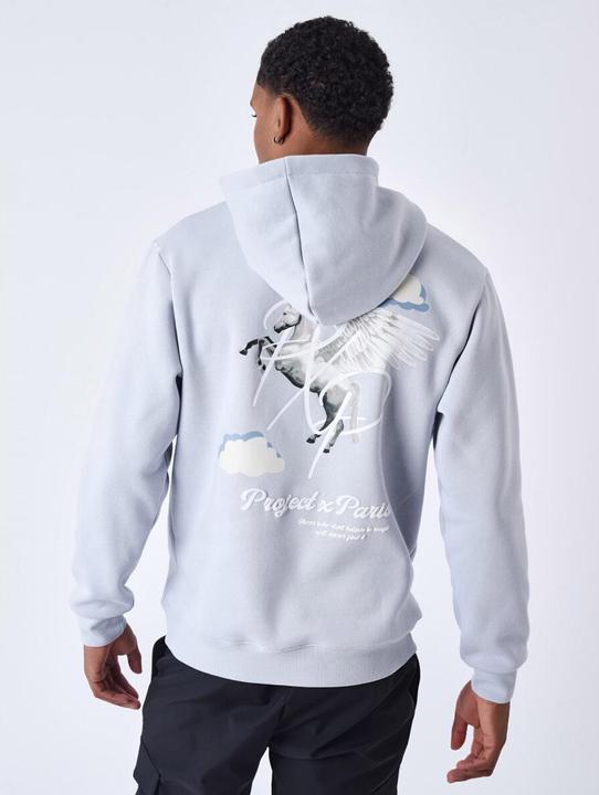 Immagine prodotto Project X Paris Felpa con cappuccio con motivo di nuvole di pegaso (M)