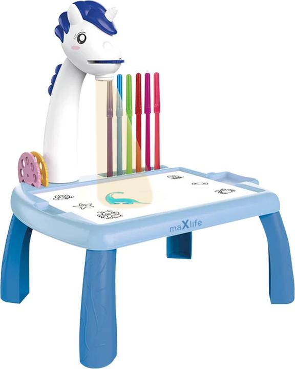 Actual product image Maxlife projector with drawing table MXDP-200 blue