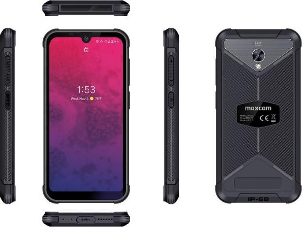 Actual product image Maxcom MS 572 4G NFC smartphone (32 GB, Black, 5.71", Dual SIM, 13 Mpx, 4G)