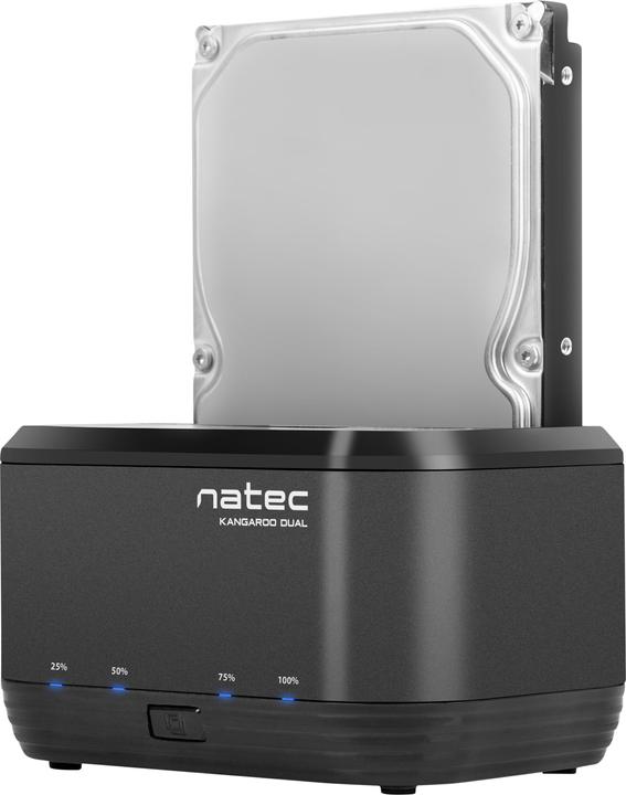 Image du produit Natec Kangaroo Double USB 3.2 Gen 1 (3.1 Gen 1) Type-A (2.5", 3.5")
