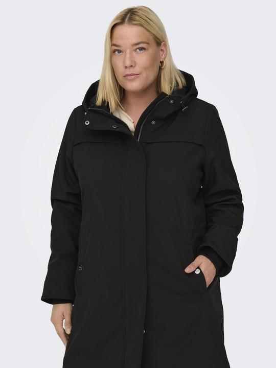 Actual product image Only Hood Ribbed cuffs Coat Long parka (44)