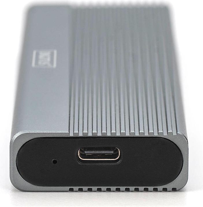 Productafbeelding Digitus USB M.2 voor harde schijf, SSD, extern, NVMe, 10Gbps, USB 3.1 Gen2, aluminium, zonder gereedschap (M.2 2242, M.2 2260, M.2 2280, M.2 2230)