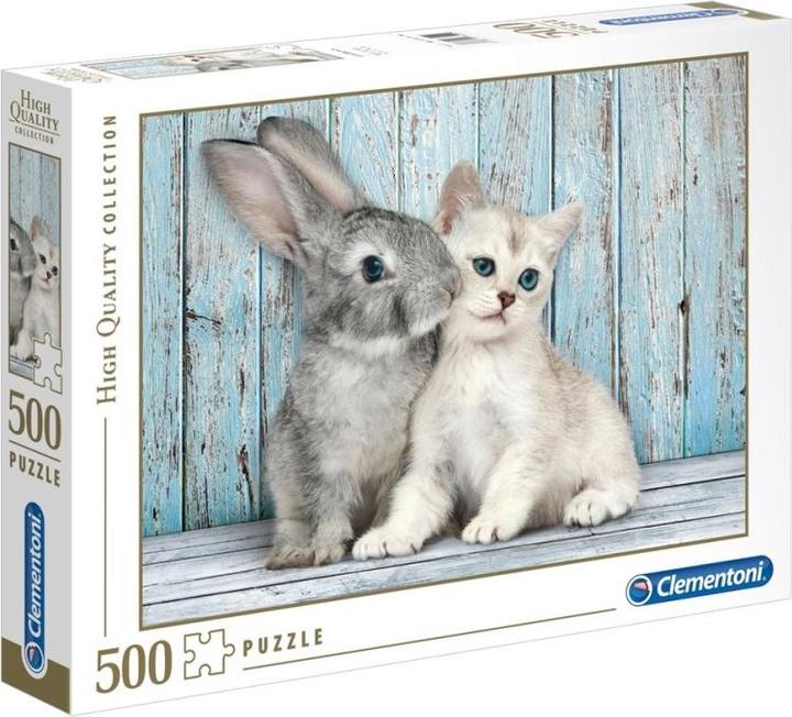 Immagine prodotto Clementoni gatto e coniglio (500 pezzi)