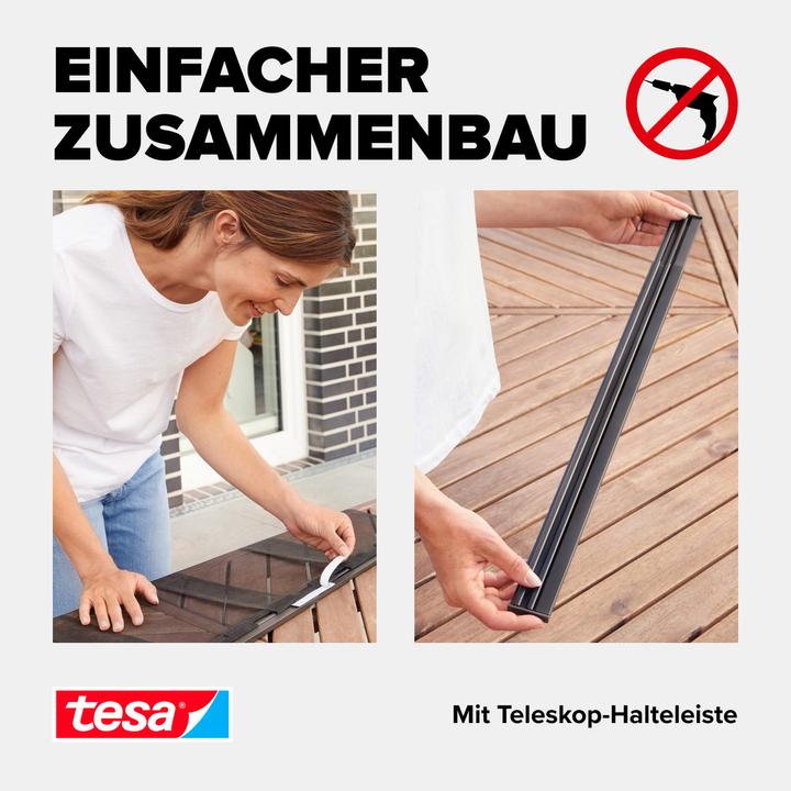 Actual product image tesa Insect screen aluminium slatted door for balcony and patio doors (95 x 220 cm)