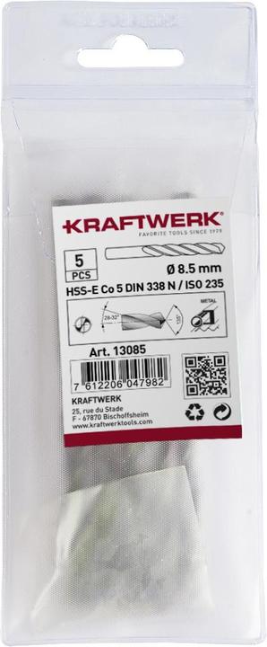 Produktbild Kraftwerk Spiralbohrer HSS-E DIN 338-Co (13 Millimeter)