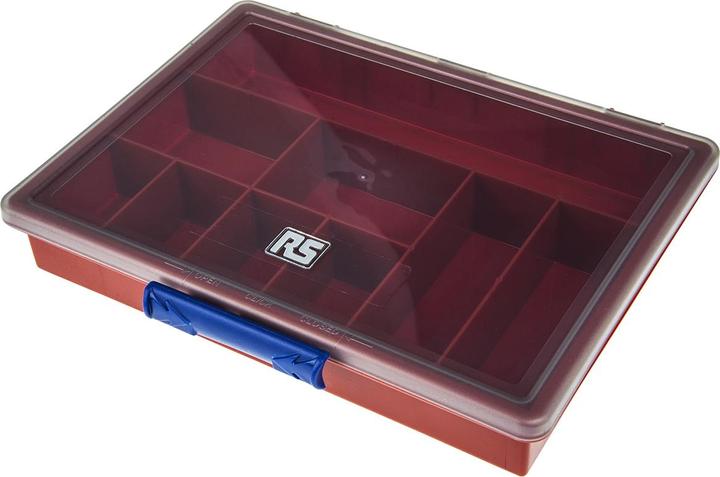 Actual product image Rs Pro Red plastic storage box,9 compartment