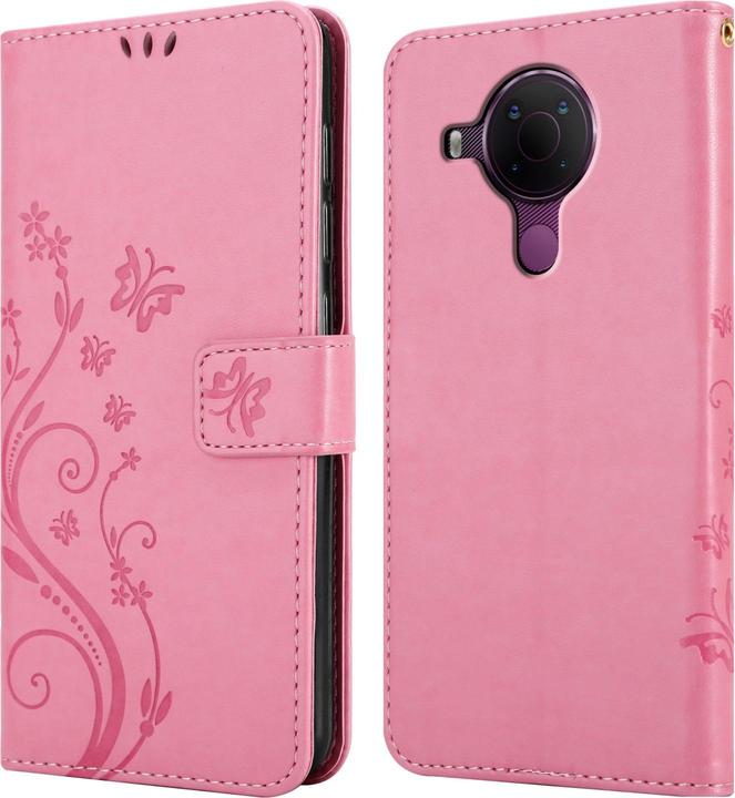 Actual product image Cadorabo Flower Book cover (Nokia 5.4)
