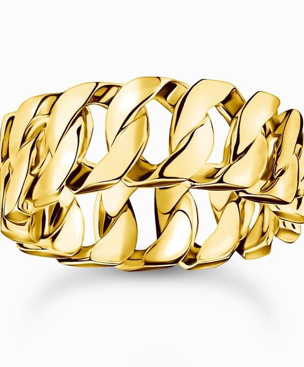 Actual product image Thomas Sabo Ring Kettenglieder breit vergoldet (64, 925 Silver)