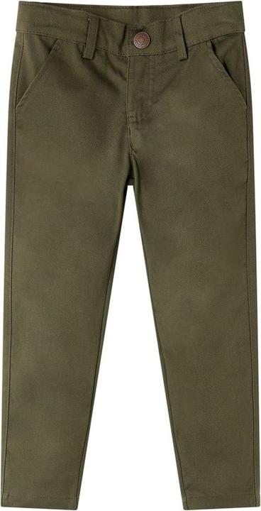 Actual product image VidaXL Children's trousers khaki 140,Material: 60 % cotton. 37 % polyester (140)