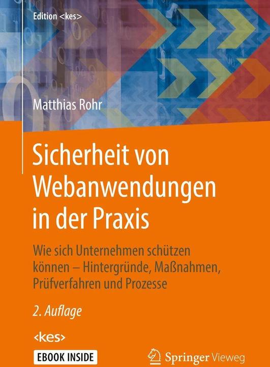 Produktbild Sicherheit von Webanwendungen in der Praxis (Deutsch, Matthias Rohr, 2018)