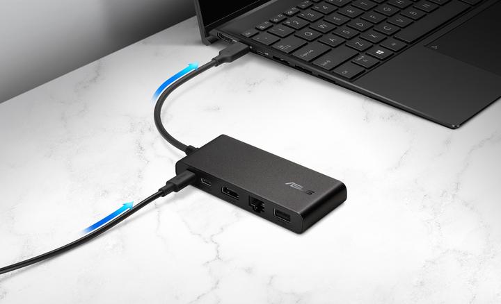 Immagine prodotto ASUS Doppio dock USB-C 4K (USB-C, 5 Porti)