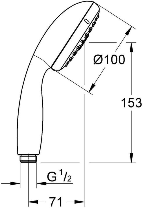 Produktbild Grohe Tempesta 100 (3 Strahlarten, 12 l/min)