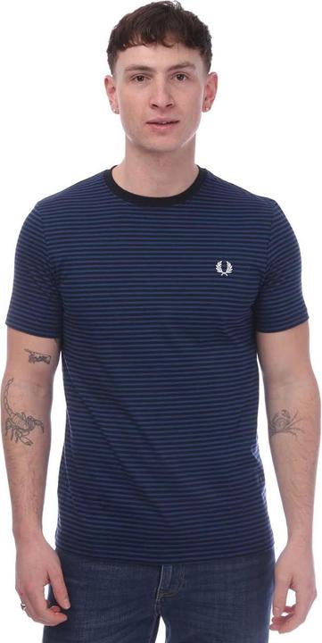 Actual product image Fred Perry Mens Fine Stripe Short-Sleeved T-Shirt (XS)