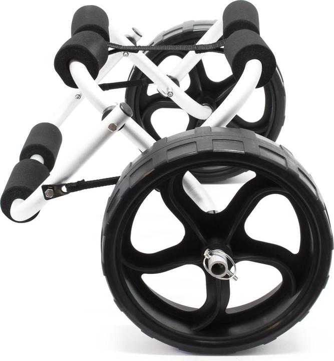 Image du produit Wiltec Chariot de transport Alu Pliable 45kg Kayak Canoë Avec Roues PU & Sangles en Nylon Fixation Sécu