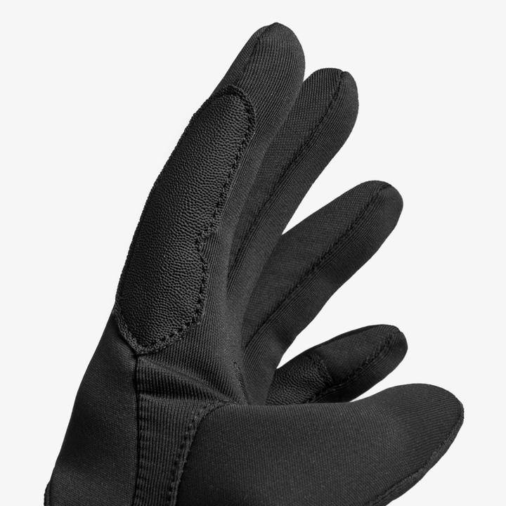 Actual product image Fouganza Horse Riding Gloves 100 Warm - Black (3XS)