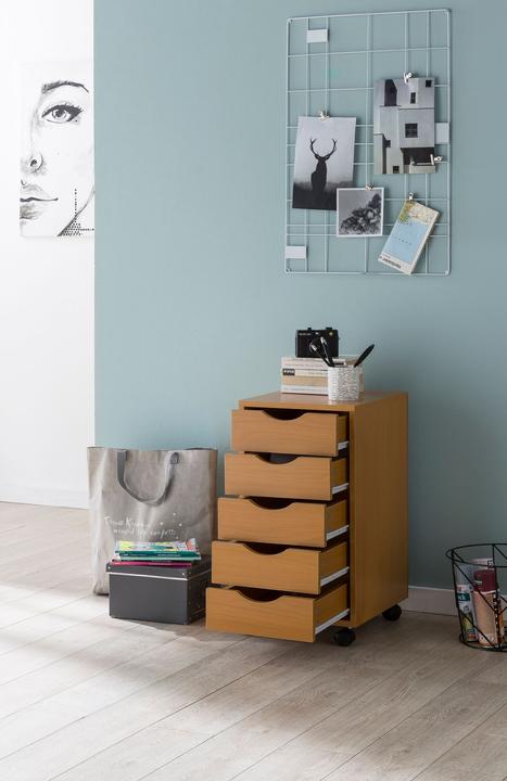 Immagine prodotto FineBuy Roll container in legno impiallacciato faggio