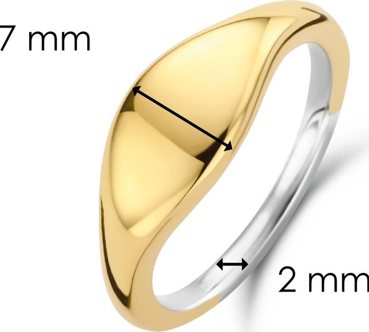 Produktbild Ti Sento Milano Ring Geometrie vergoldet 12223SY (56, 925 Silber)