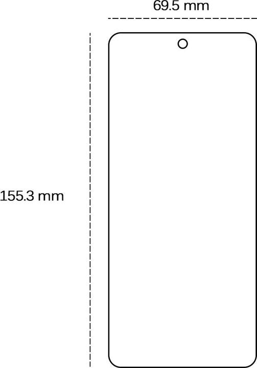 Actual product image OEM Tempered glass 2,5D for Xiaomi Redmi Note 13 Pro 5G (global) (1 Piece, Xiaomi Redmi Note 13 Pro 4G)