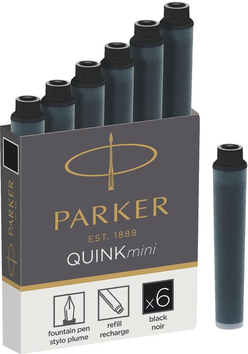 Parker Pen Mini boîte Quink (cartouches d'encre, Noir)
