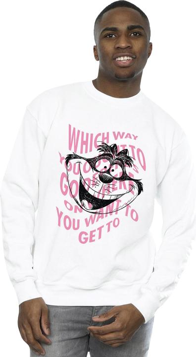 Actual product image Disney Mens Alice In Wonderland Chesire Cat Sweatshirt (XL)