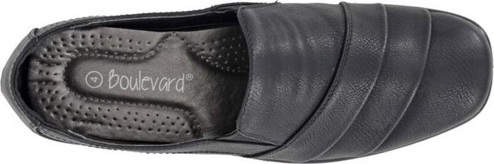 Actual product image Boulevard Womens/Ladies Ruched Twin Gusset Loafers (37)