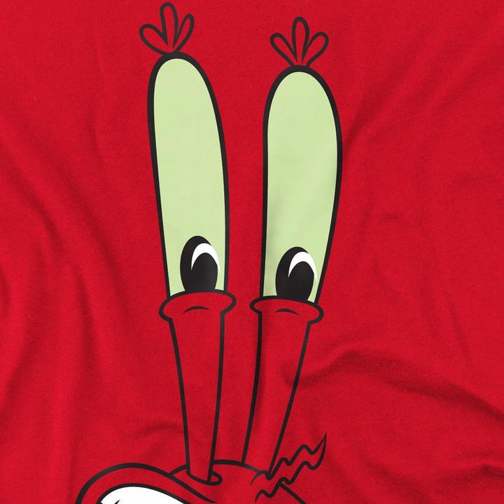 Actual product image Spongebob Squarepants Mens Smile Mr Krabs Face T-Shirt (S)