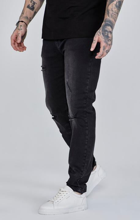 Siksilk Jeans Distressed Slim Fit Jeans (28)