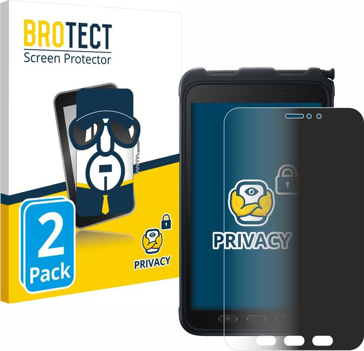 Image du produit BROTECT Film anti-regards Anti-Spy Privacy Film de protection contre la lumière bleue (2 pièce(s), Galaxy Tab Active 3)