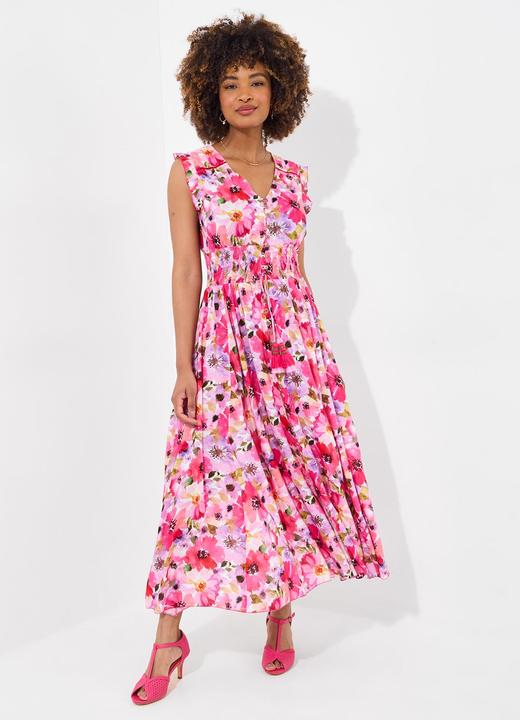 Actual product image Joe Browns Petite Sequin Embellished Shirred Waist Floral Maxi Dress (6)